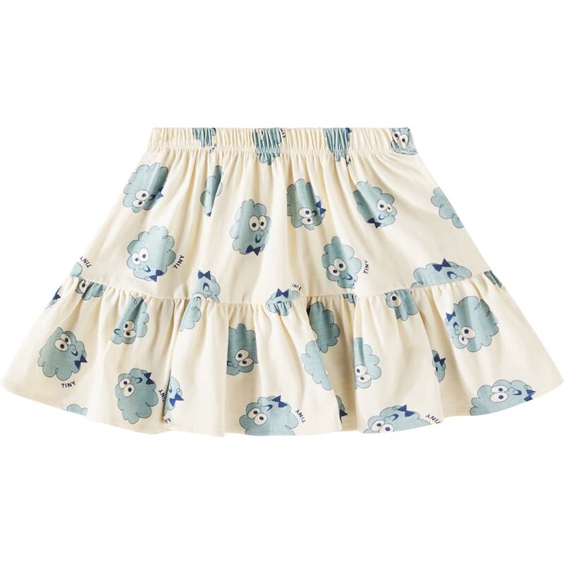 Tinycottons Guest printed tiered cotton skirt