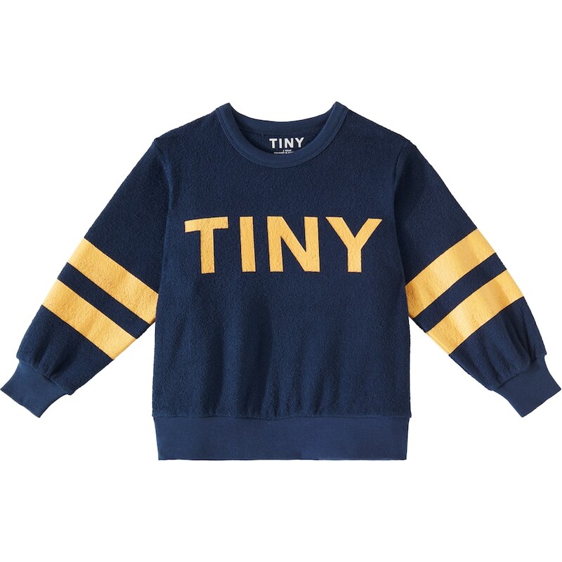 Tinycottons Stripes logo cotton terry sweatshirt