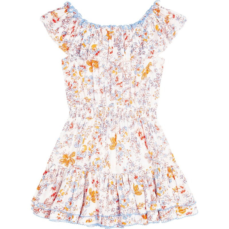 Poupette St Barth Kids Bella floral ruffled dress