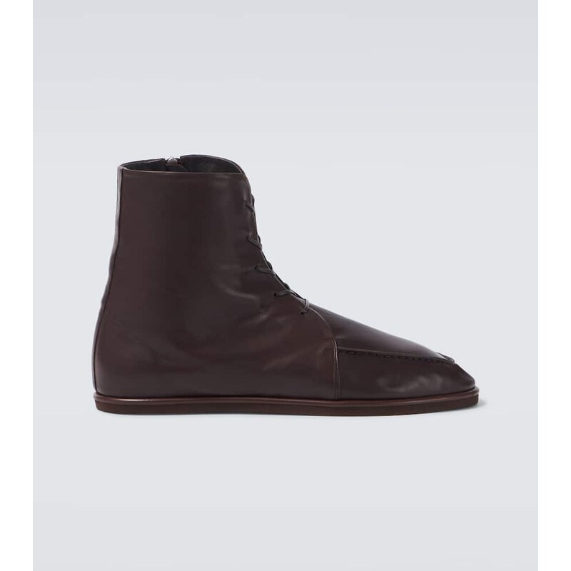 Auralee Leather ankle boots