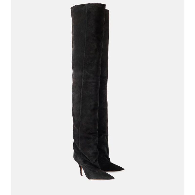 Paris Texas Ines 105 suede over-the-knee boots