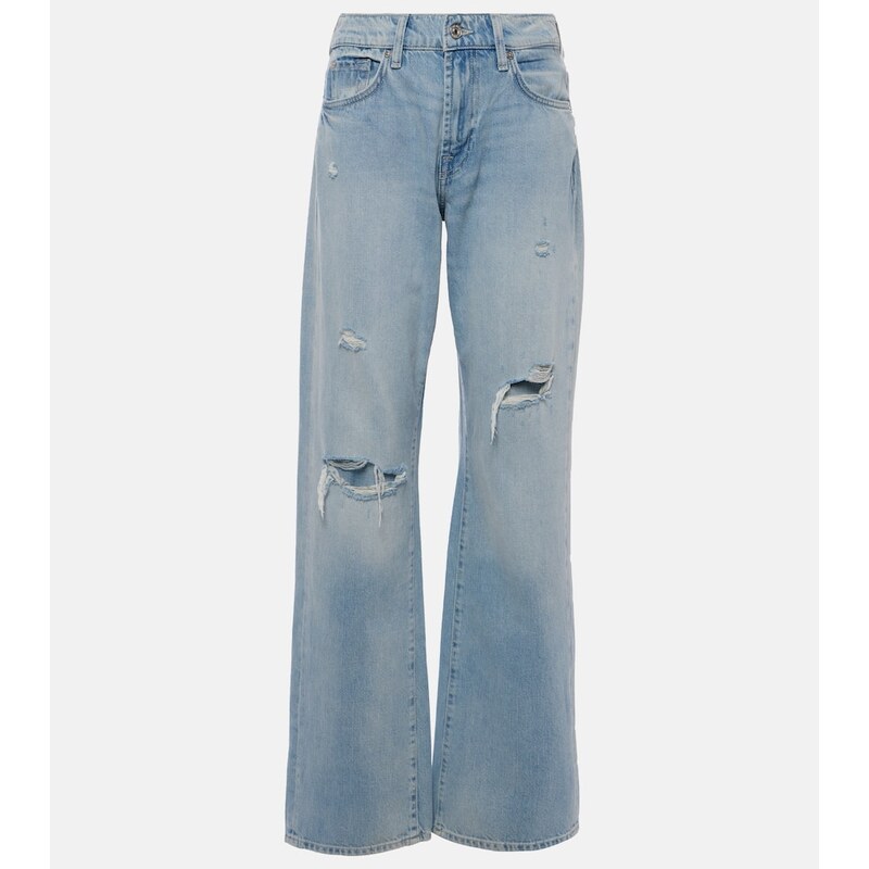 7 For All Mankind Tess high-rise straight-leg jeans