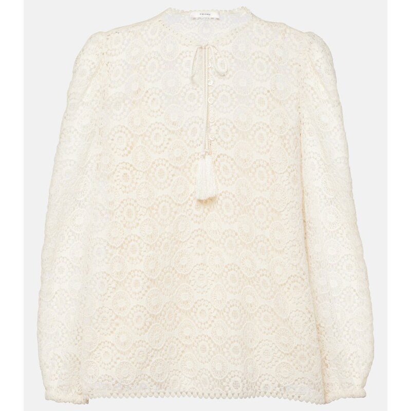 Frame Cotton lace blouse
