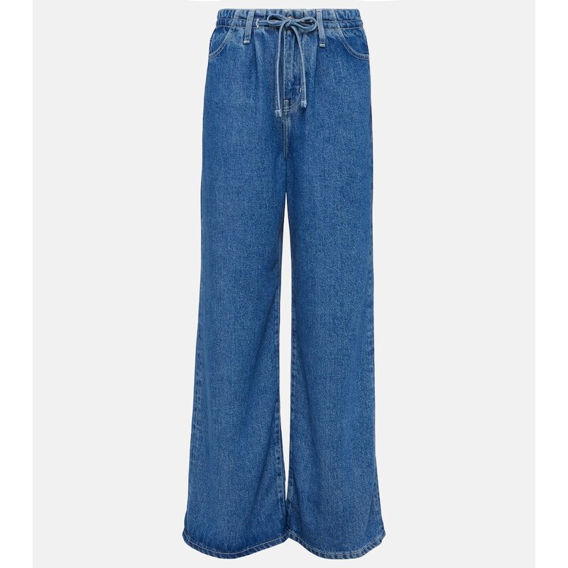 Frame High-rise wide-leg jeans