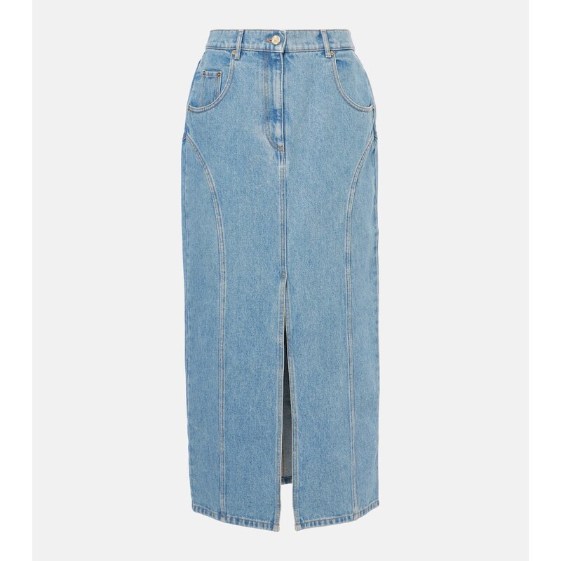 Nina Ricci Denim midi skirt