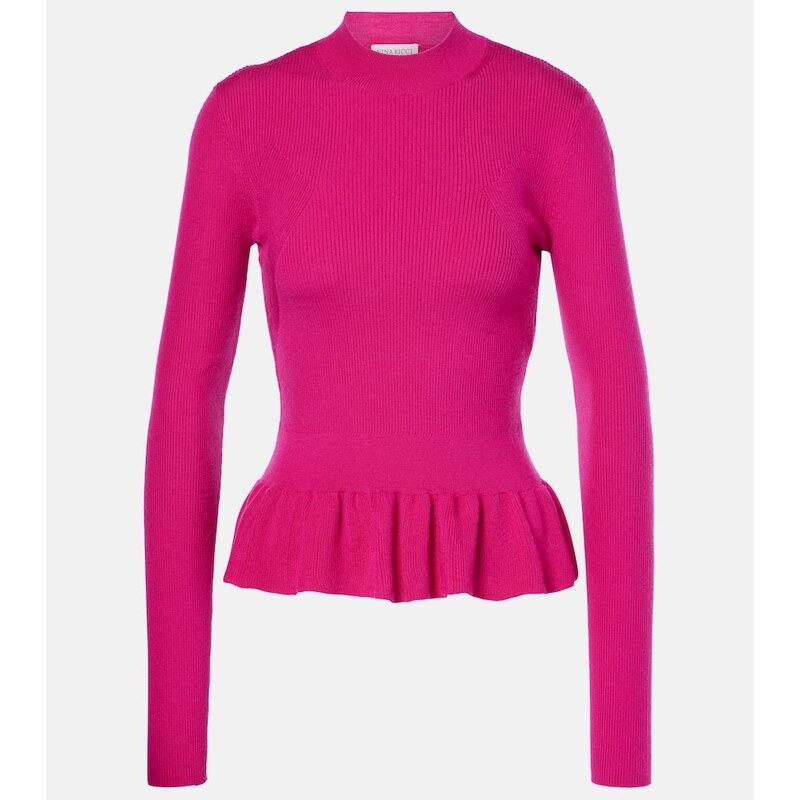 Nina Ricci Ruffled wool-blend sweater