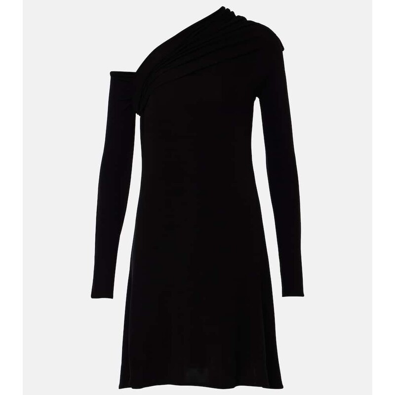 Courrèges Twist one-shoulder crêpe minidress
