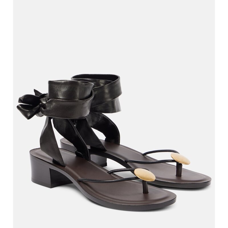 The Row Cord leather thong sandals