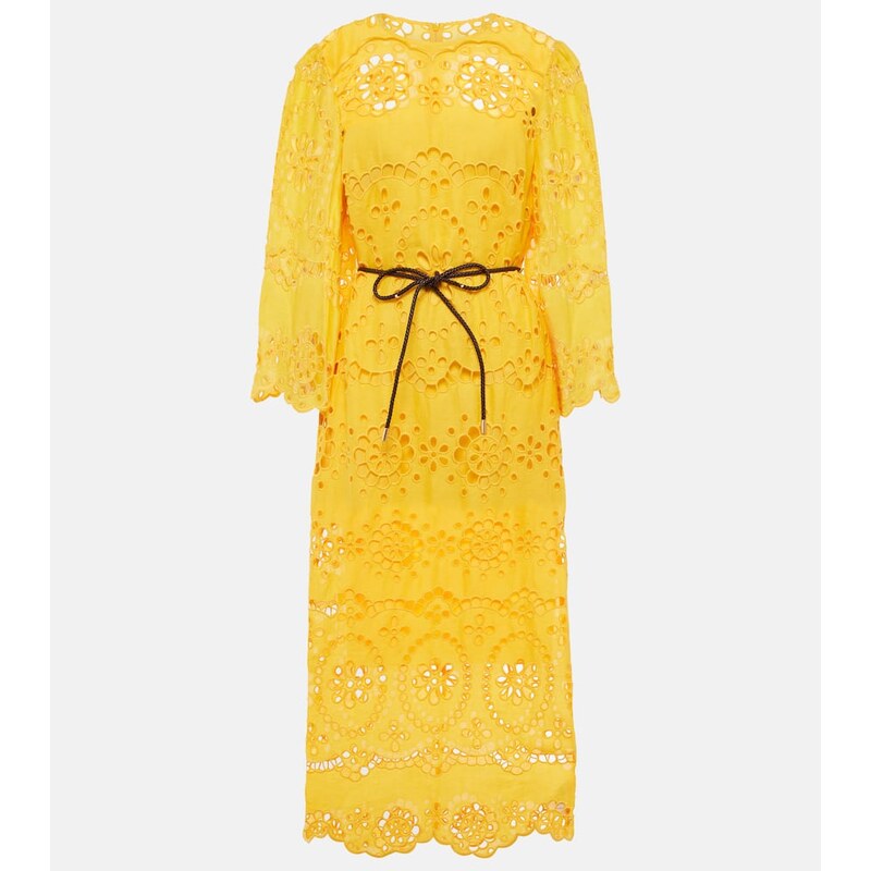 Zimmermann Pop embroidered midi dress