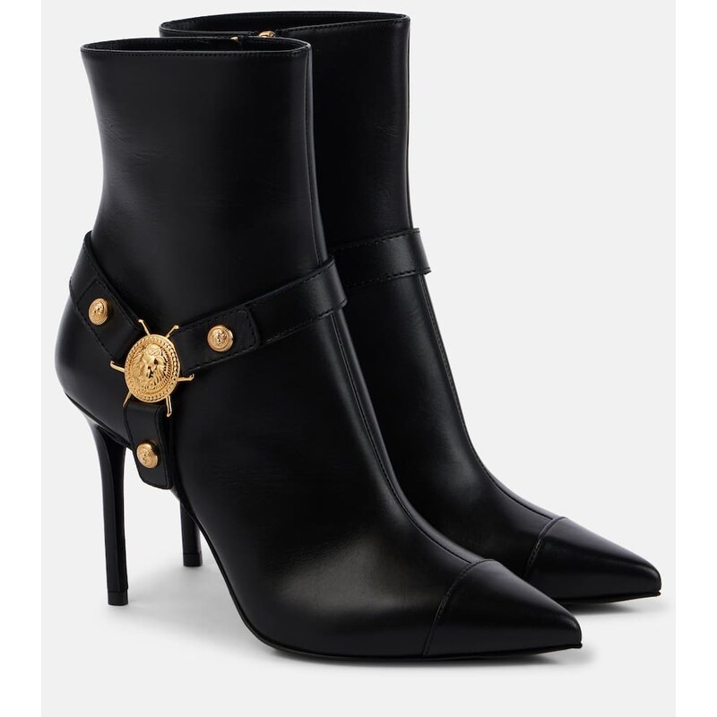 Balmain Eva leather ankle boots