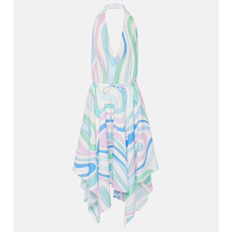 Pucci Marmo halterneck cotton minidress