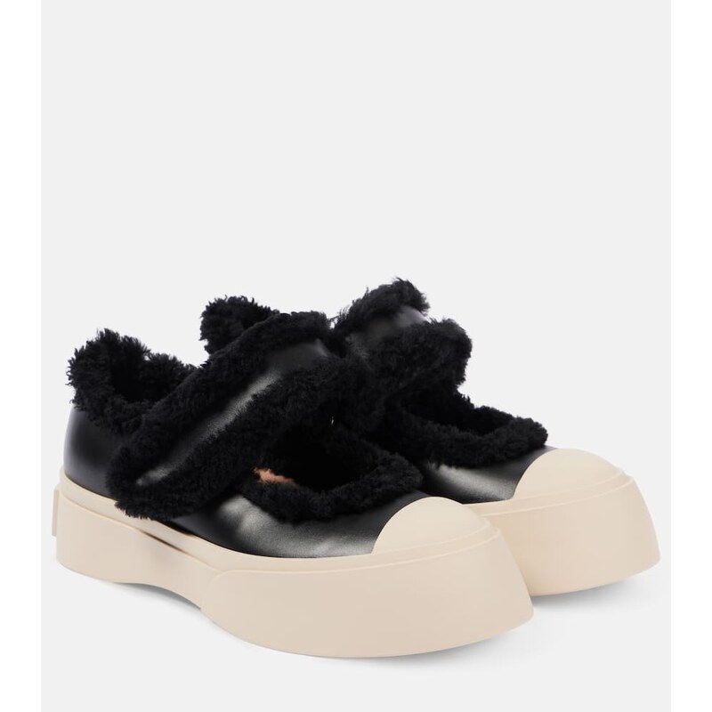 Marni Pablo shearling-lined leather sneakers