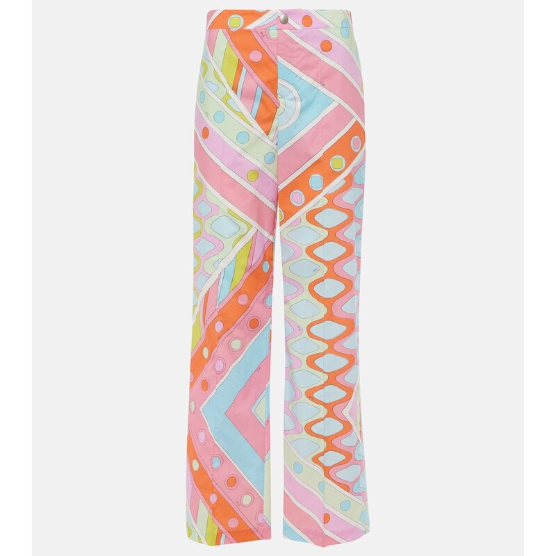Pucci Vivara mid-rise cotton straight pants
