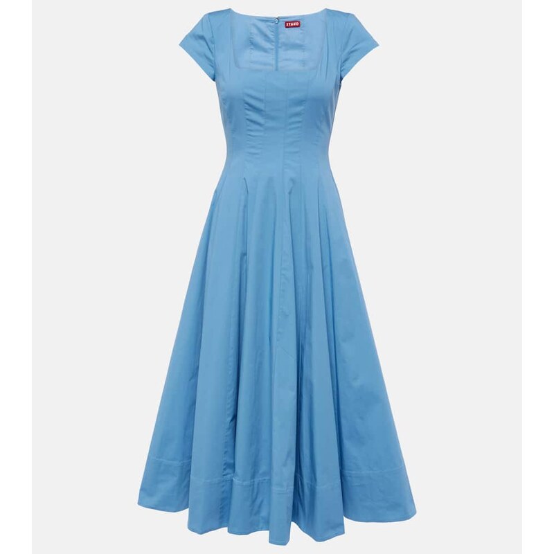 Staud Wells cotton midi dress