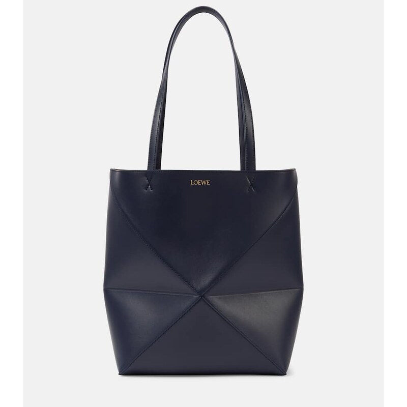 Loewe Puzzle Fold leather tote bag