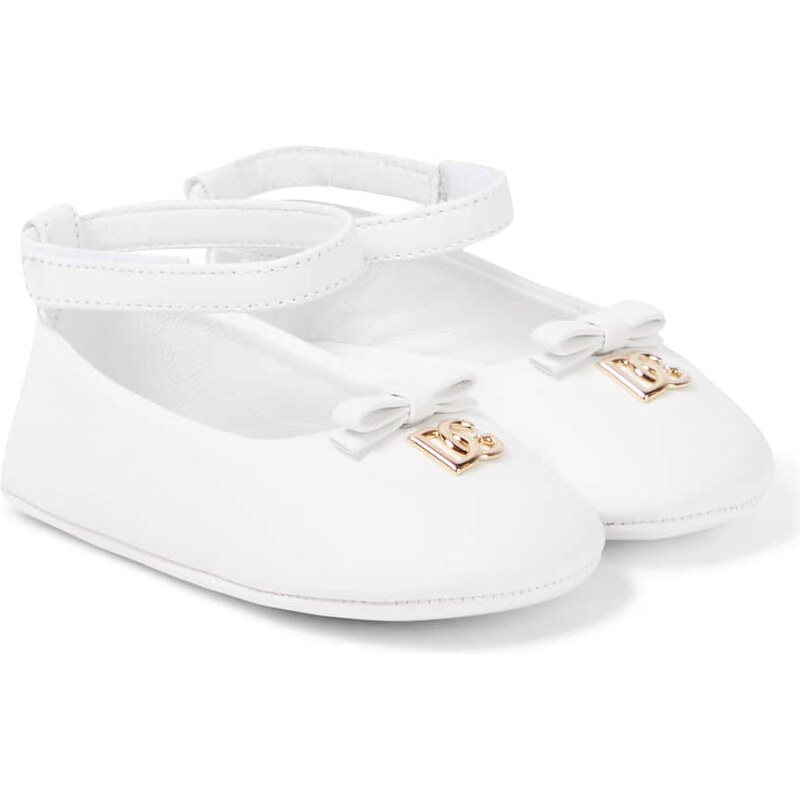 Dolce&Gabbana Kids Baby leather ballet flats
