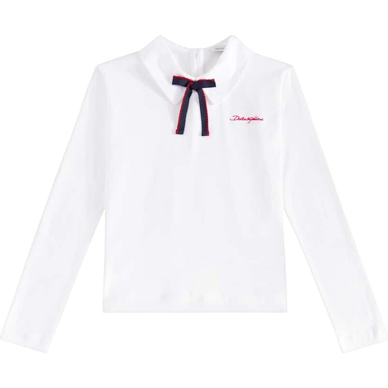 Dolce&Gabbana Kids Embroidered cotton T-shirt