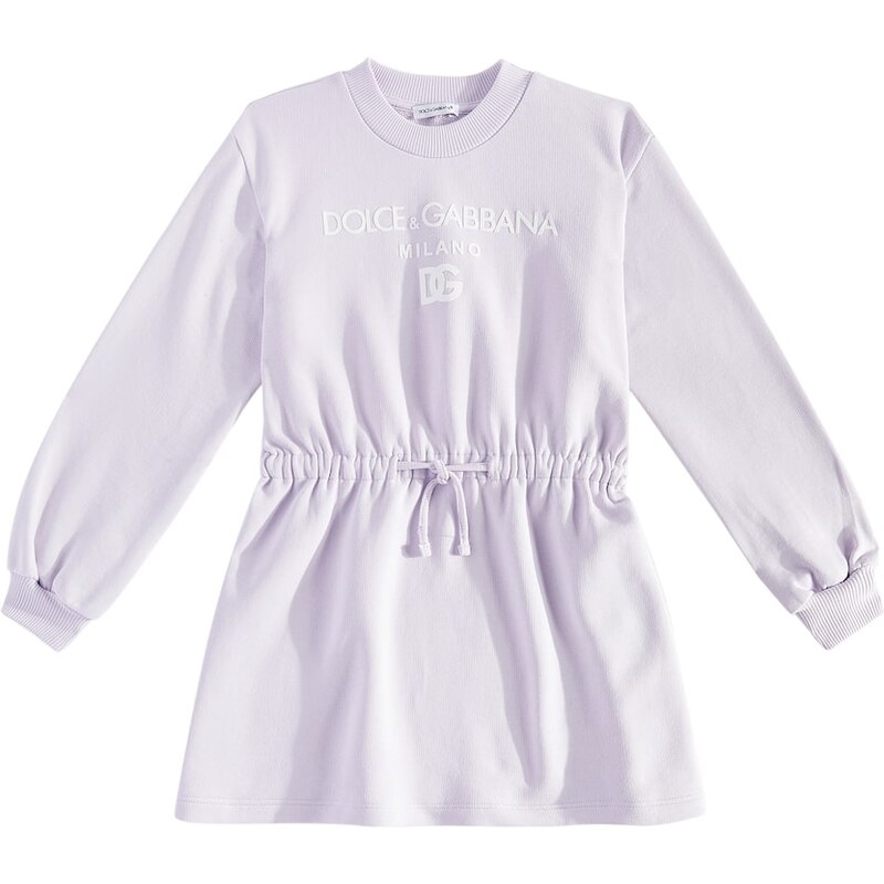 Dolce&Gabbana Kids Logo cotton jersey dress