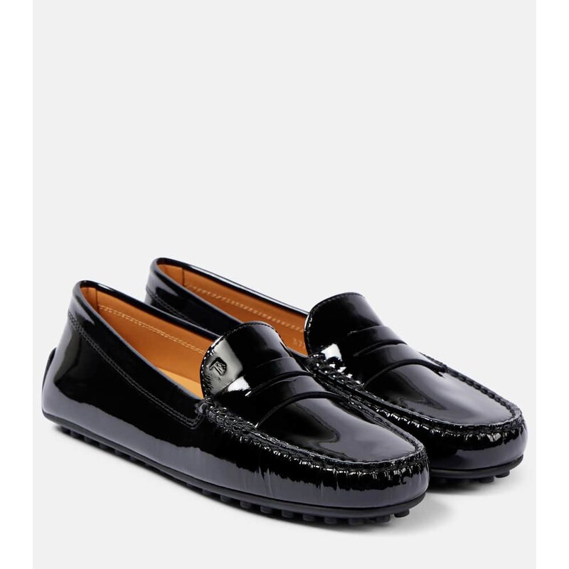 Tods City Gommino patent leather moccasins