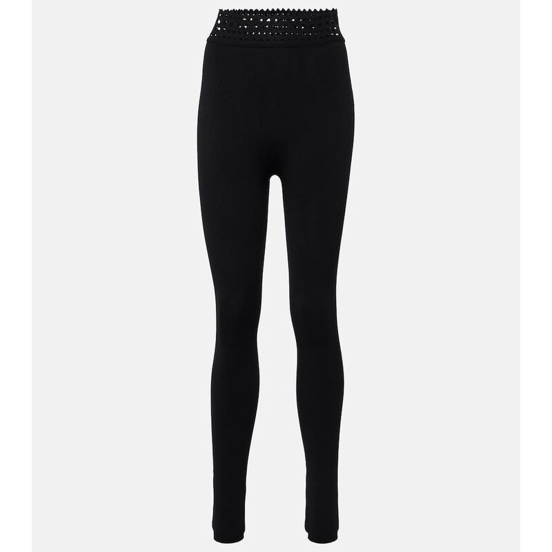 Alaia AlaÃ¯a Vienne high-rise leggings