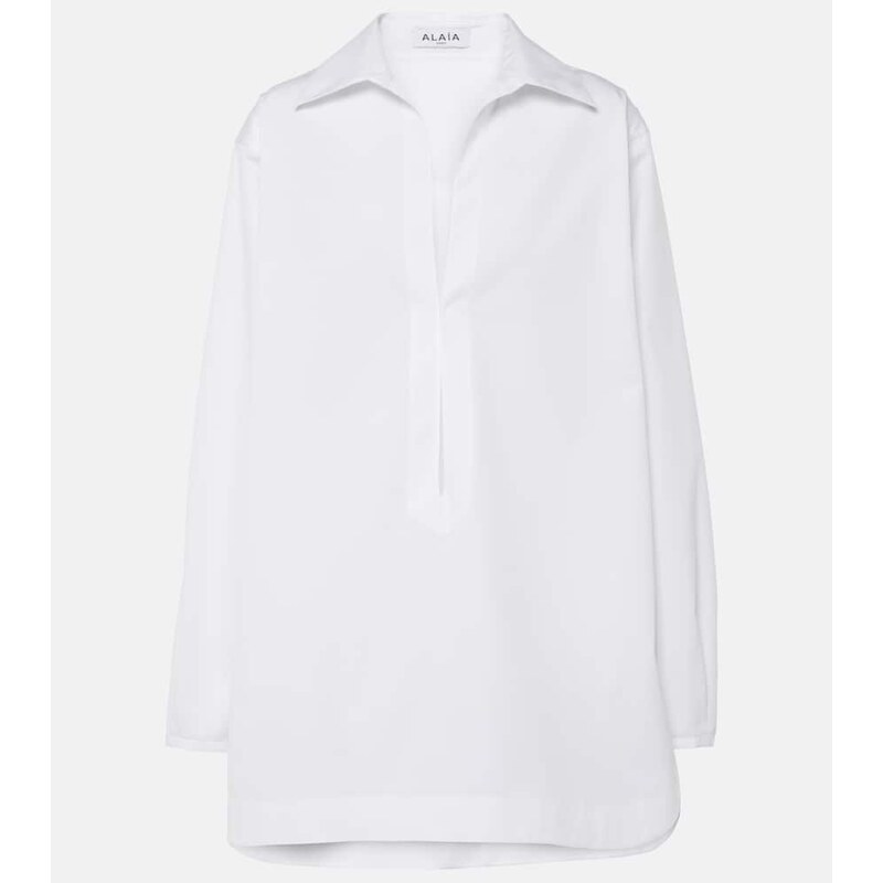 Alaia AlaÃ¯a Cotton poplin minidress