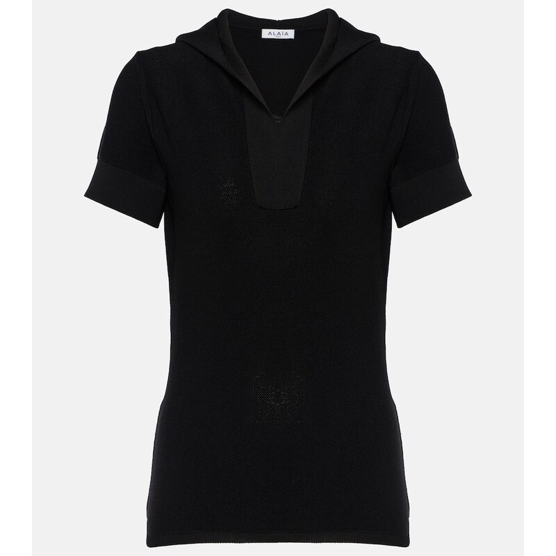 Alaia AlaÃ¯a Cropped knit top