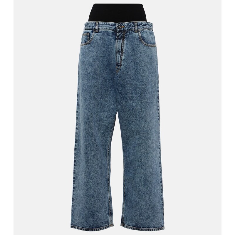 Alaia AlaÃ¯a Knit Band straight jeans