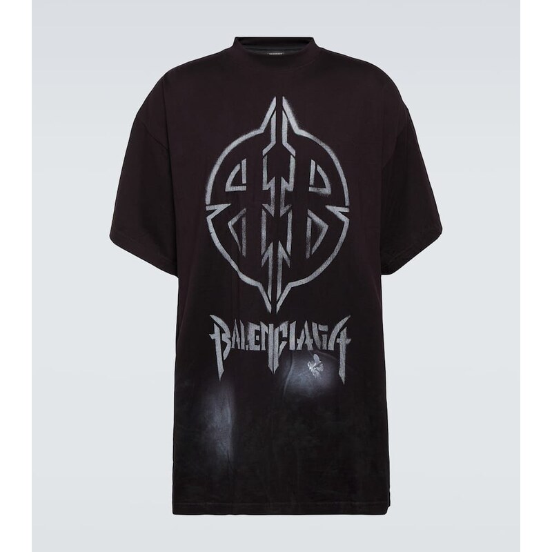 Balenciaga Metal BB cotton jersey T-shirt