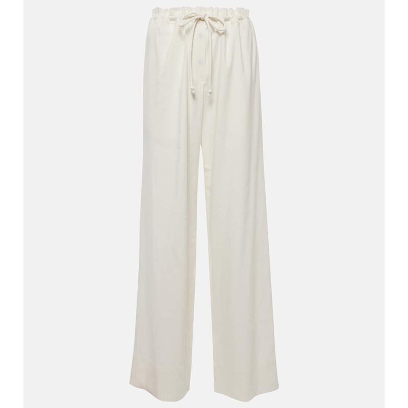 Proenza Schouler Linen-blend wide-leg pants