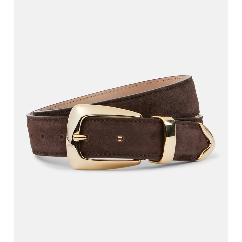 Khaite Benny suede belt