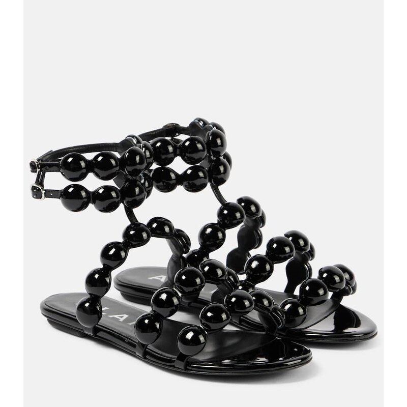 Alaia AlaÃ¯a Sphere leather sandals