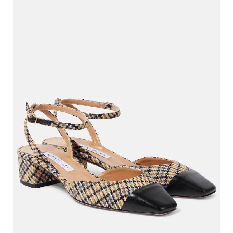 Aquazzura French Flirt 35 tartan pumps