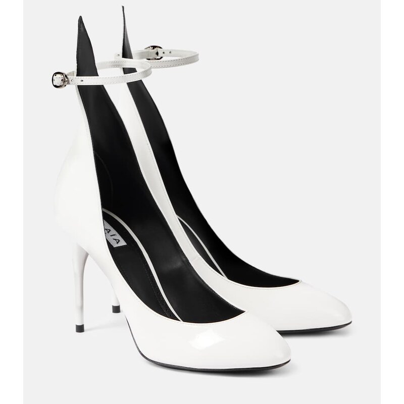 Alaia AlaÃ¯a DÃcolletÃ 90 patent leather pumps