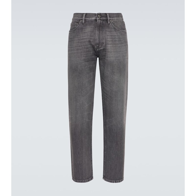 Zegna Roccia faded straight jeans