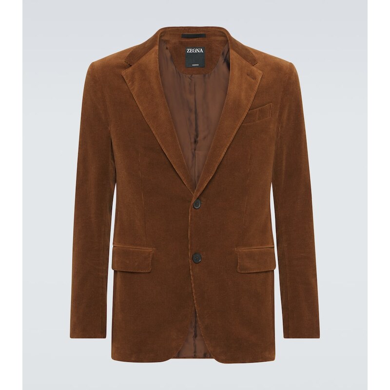 Zegna Cotton and cashmere corduroy blazer