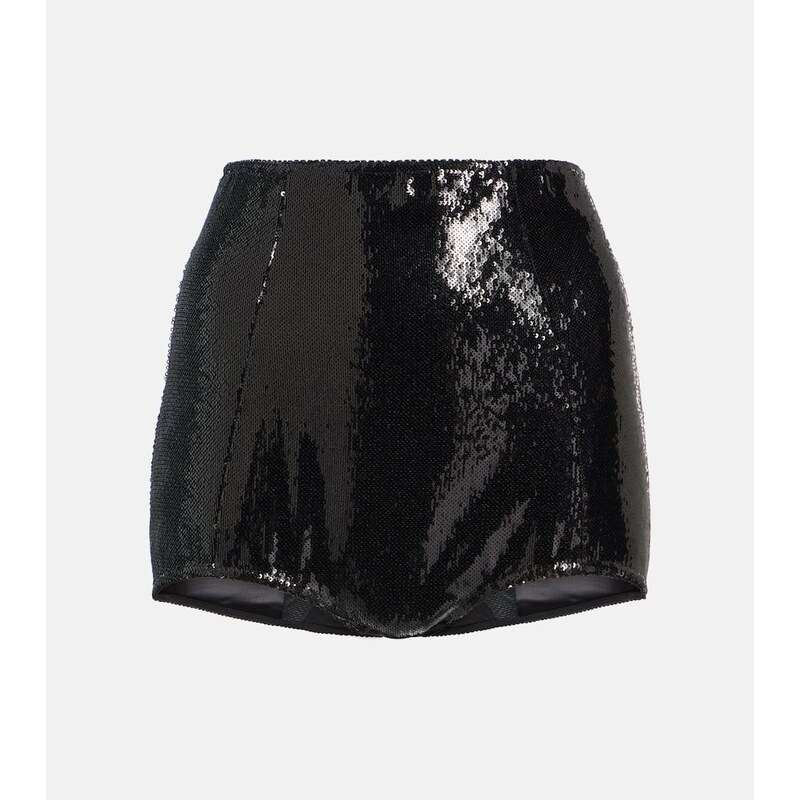 Dolce&Gabbana Sequined high-rise briefs