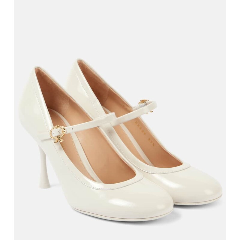 Gianvito Rossi 85 patent leather Mary Jane pumps