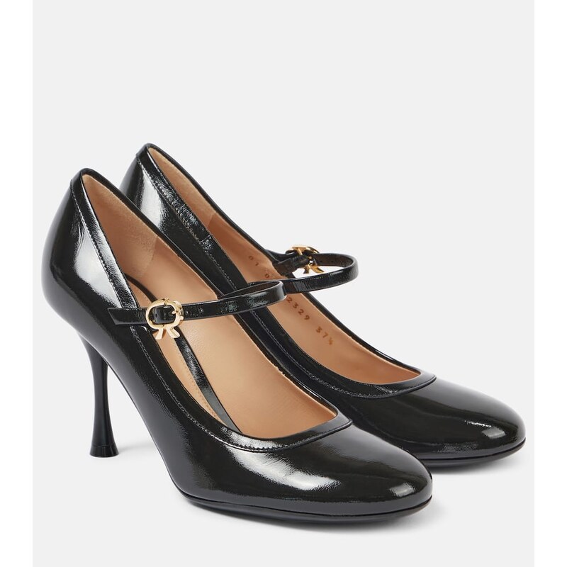 Gianvito Rossi Carla 85 patent leather Mary Jane pumps