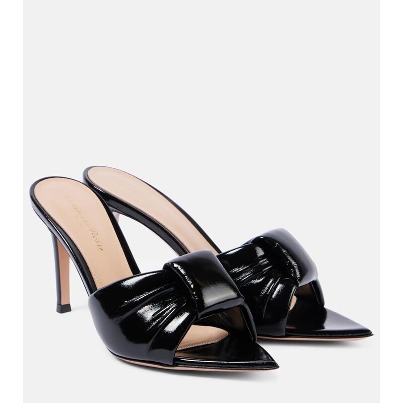 Gianvito Rossi Love patent leather mules