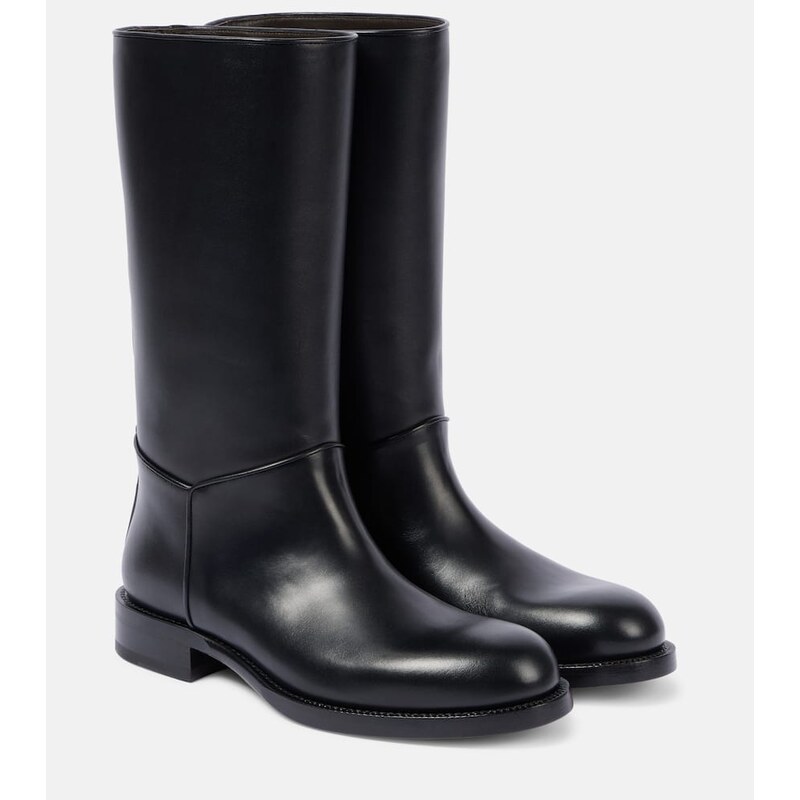 The Row Nobilis leather knee-high boots