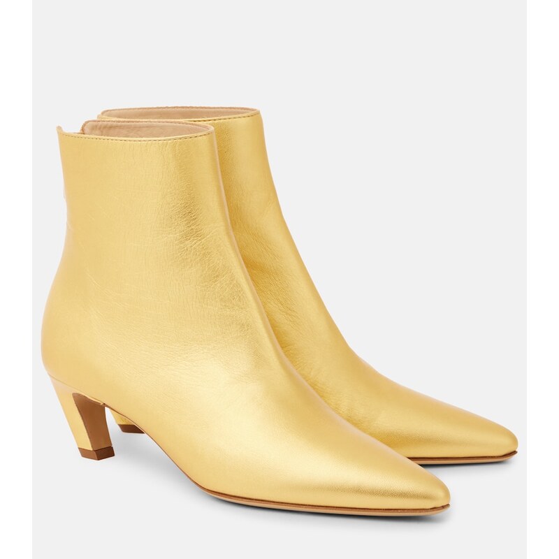 Gabriela Hearst Clayton metallic leather ankle boots