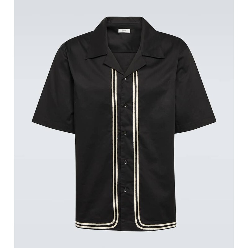 Commas Braided cotton shirt