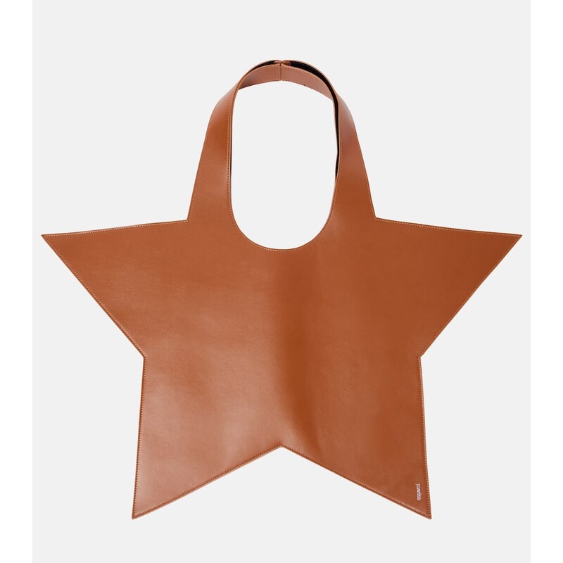 Coperni Star leather tote bag