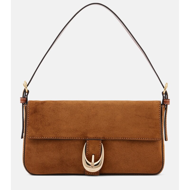 Staud Harlow suede shoulder bag