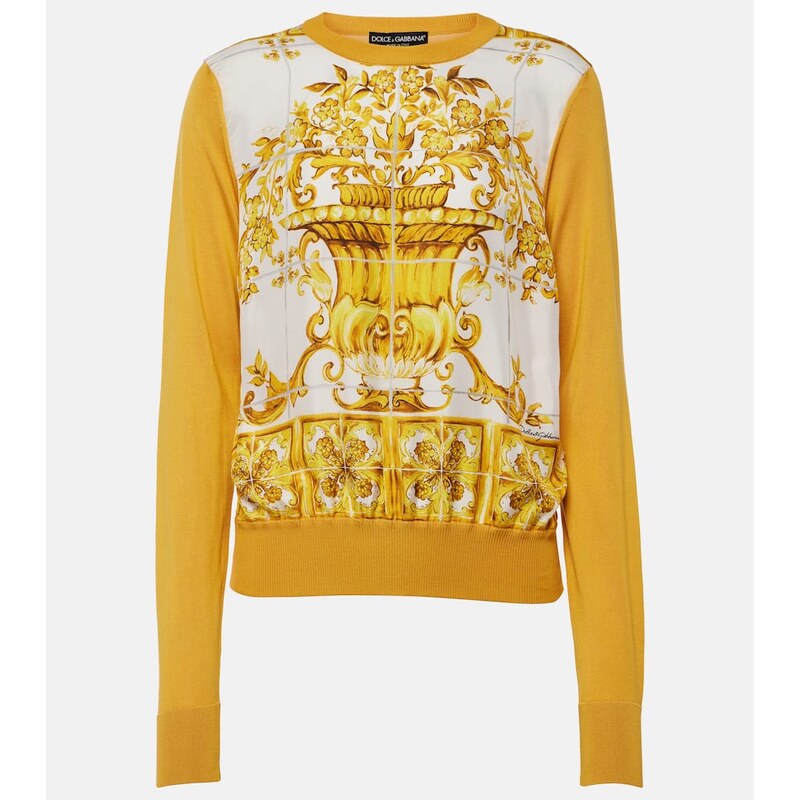 Dolce&Gabbana Majolica silk sweater