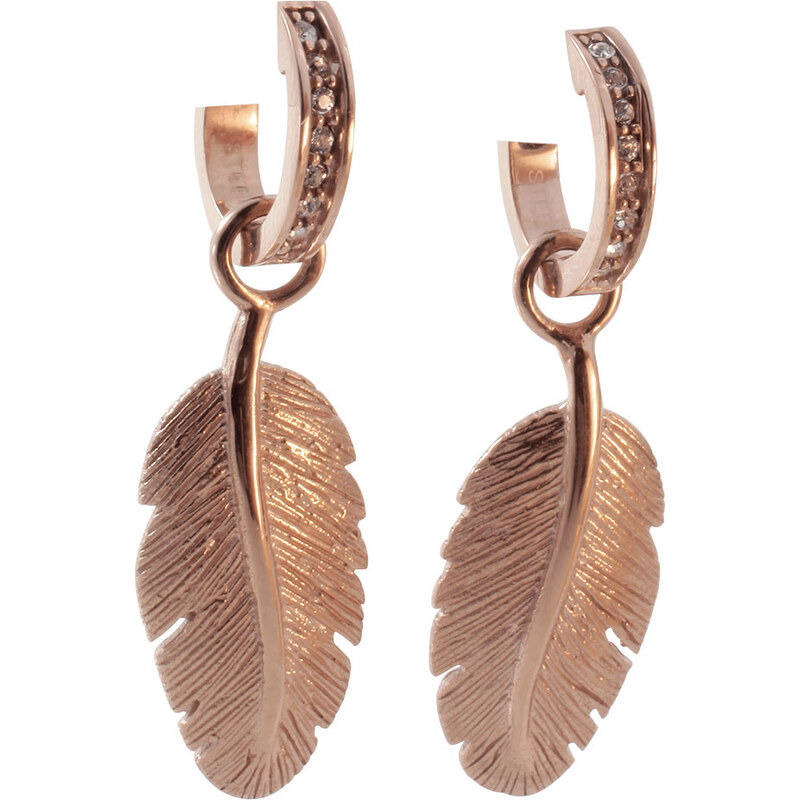 Esprit red gold stainless steel earrings