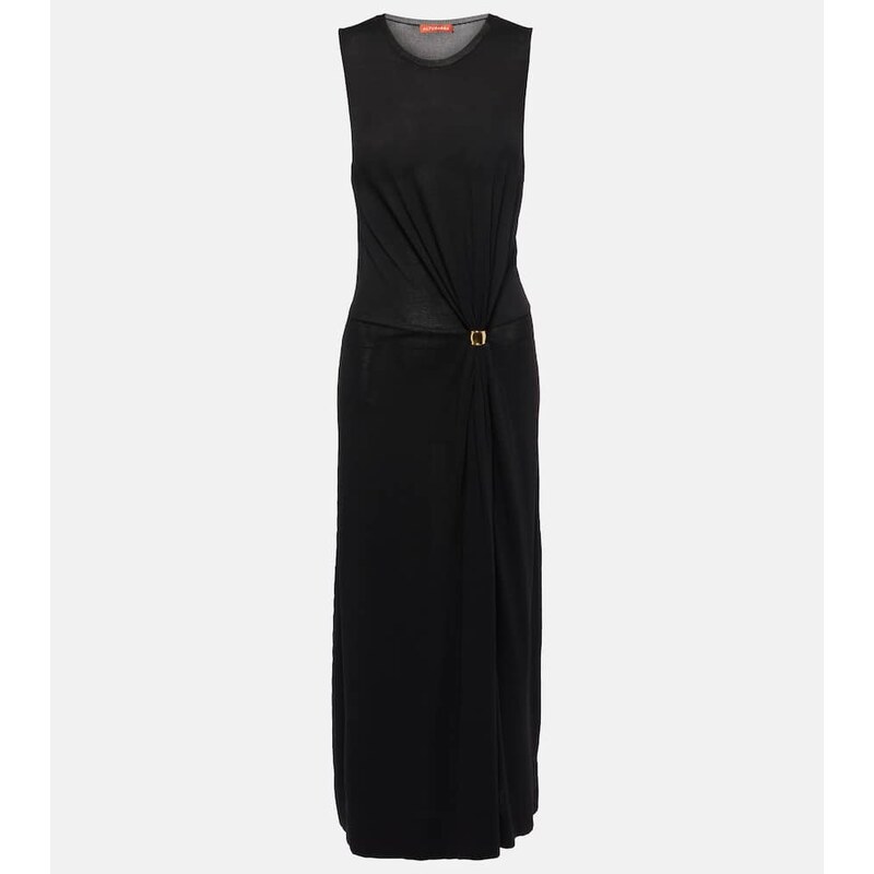 Altuzarra Saralien gathered jersey midi dress