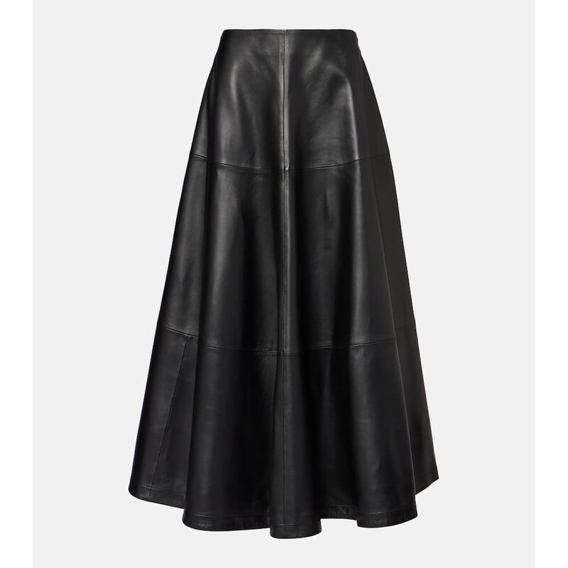 Altuzarra Varda leather midi skirt