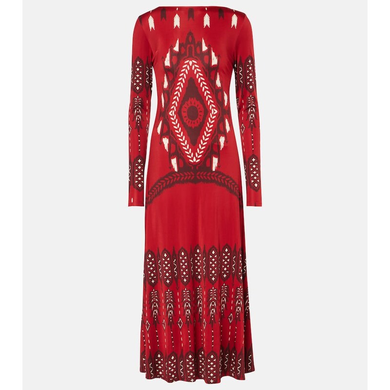 Johanna Ortiz Printed jersey midi dress