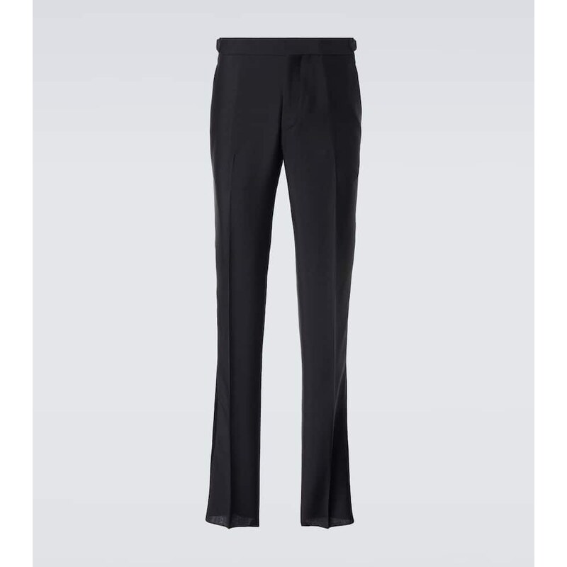 Rubinacci Modluca wool tuxedo pants